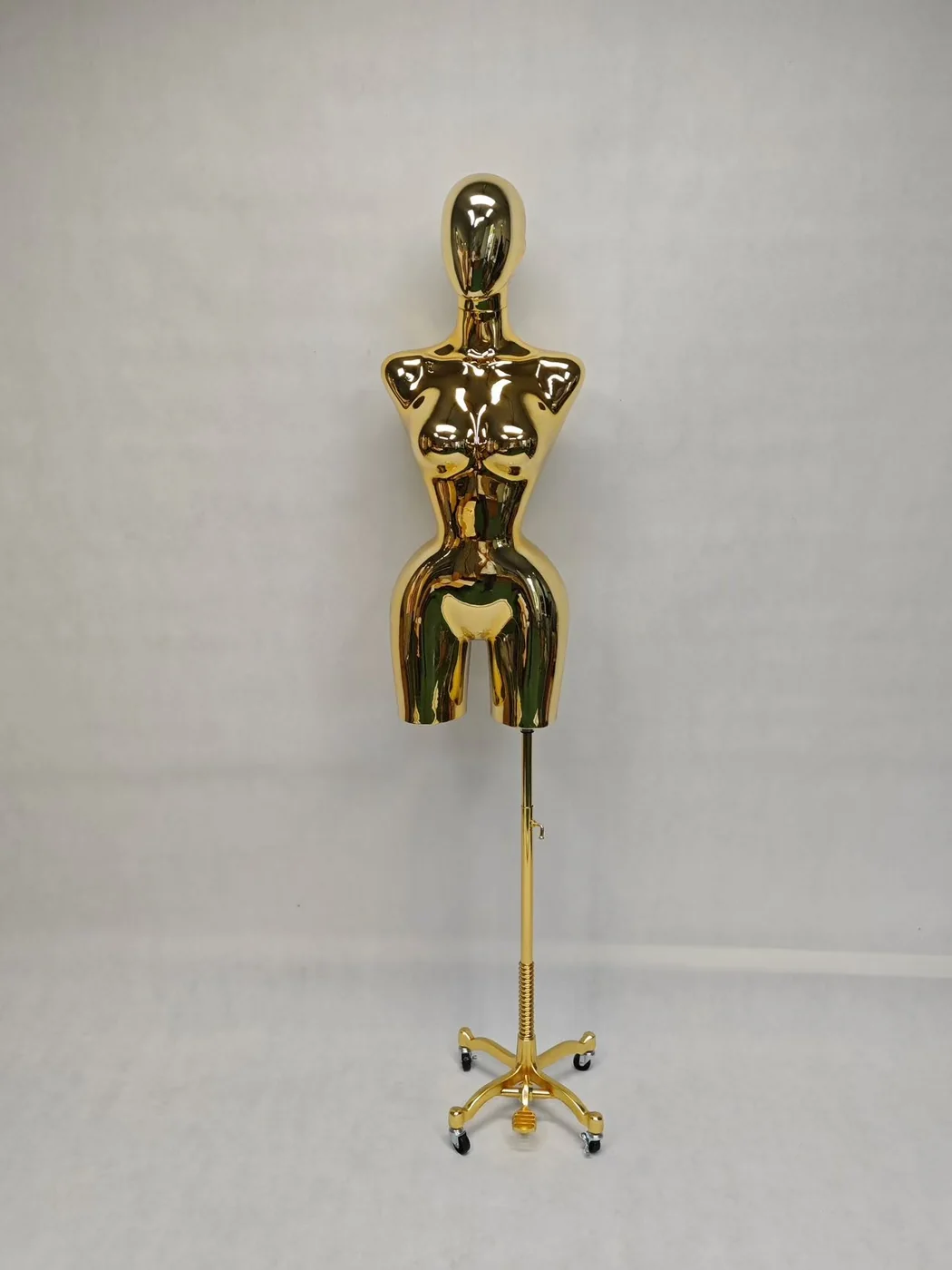 Sculptural Gold Torso Stand