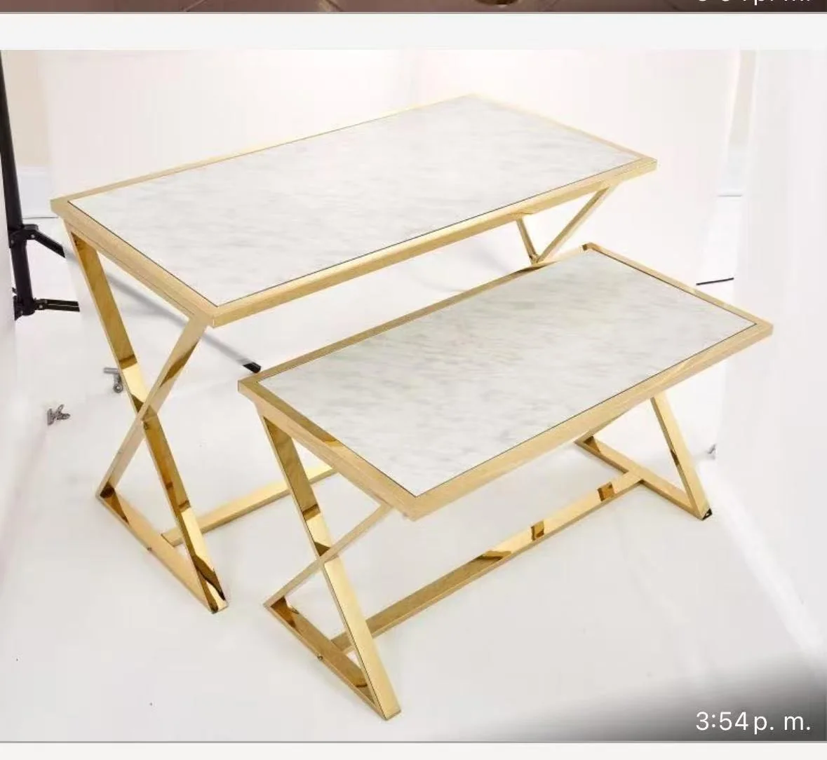 Marble & Gold Nesting Display Tables